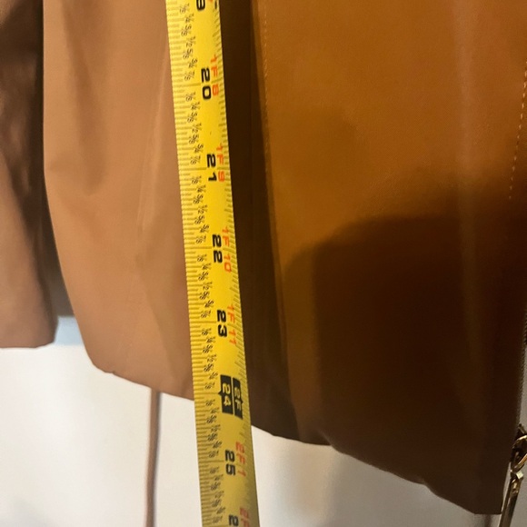 Enzo Angiolini Tan Belted Light Jacket Sz M - Picture 8 of 15